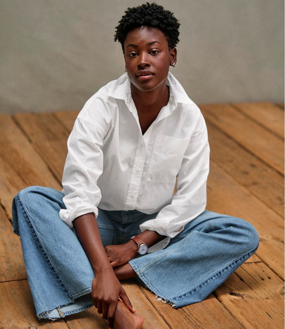 Women's Signature Premium Essential Poplin Shirt, Long-Sleeve / L.L.Bean