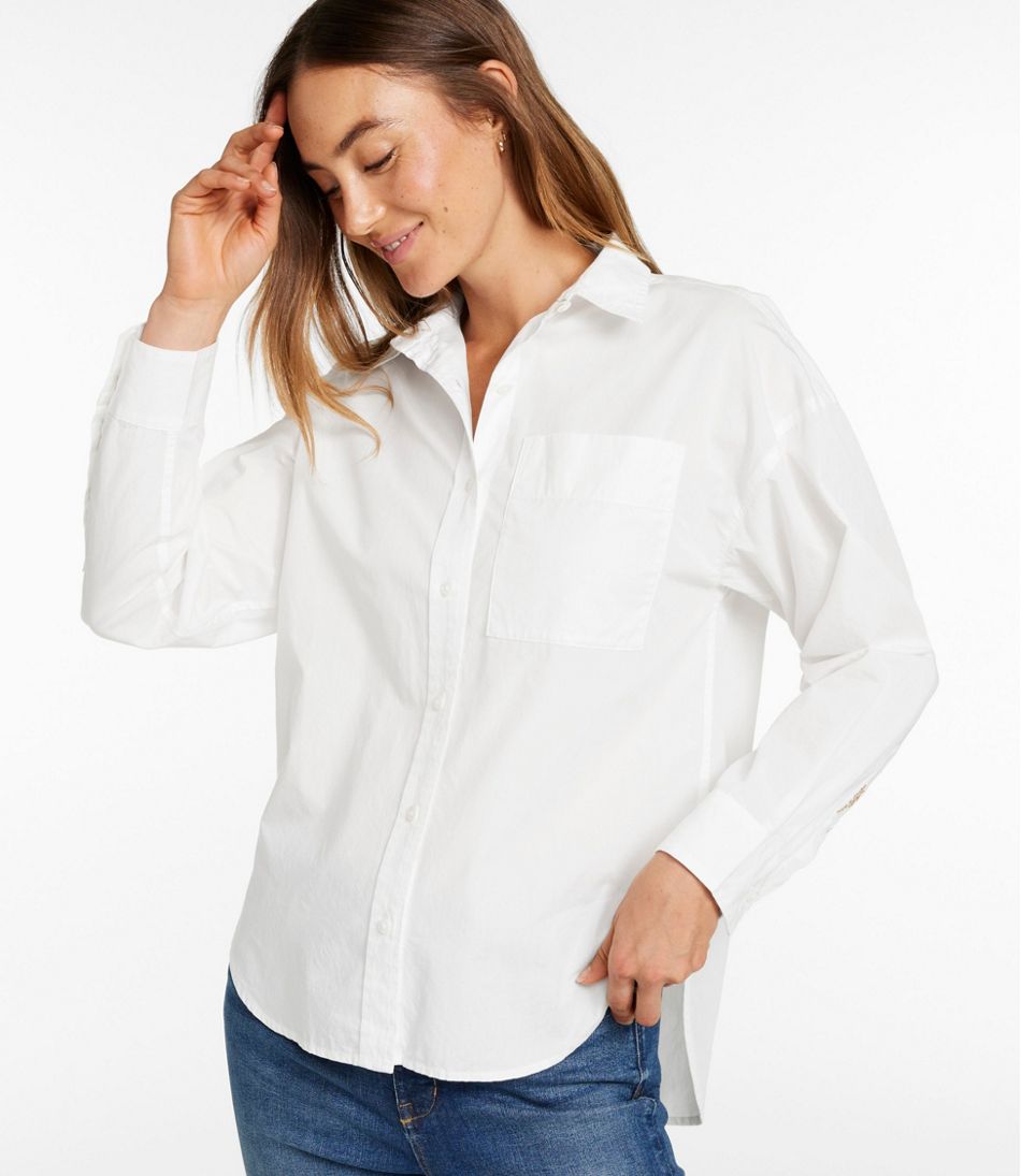 Women's Signature Premium Essential Poplin Shirt, Long-Sleeve / L.L.Bean