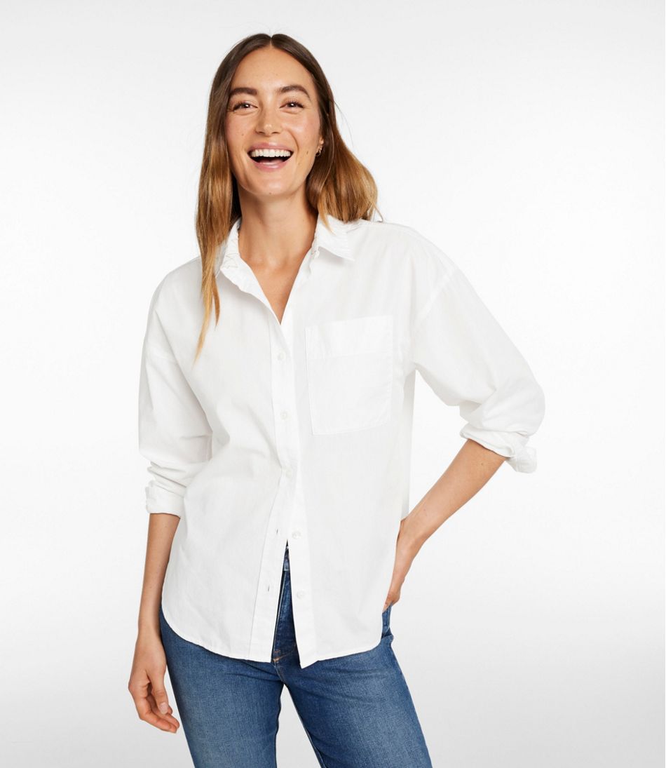 Women's Signature Premium Essential Poplin Shirt, Long-Sleeve / L.L.Bean
