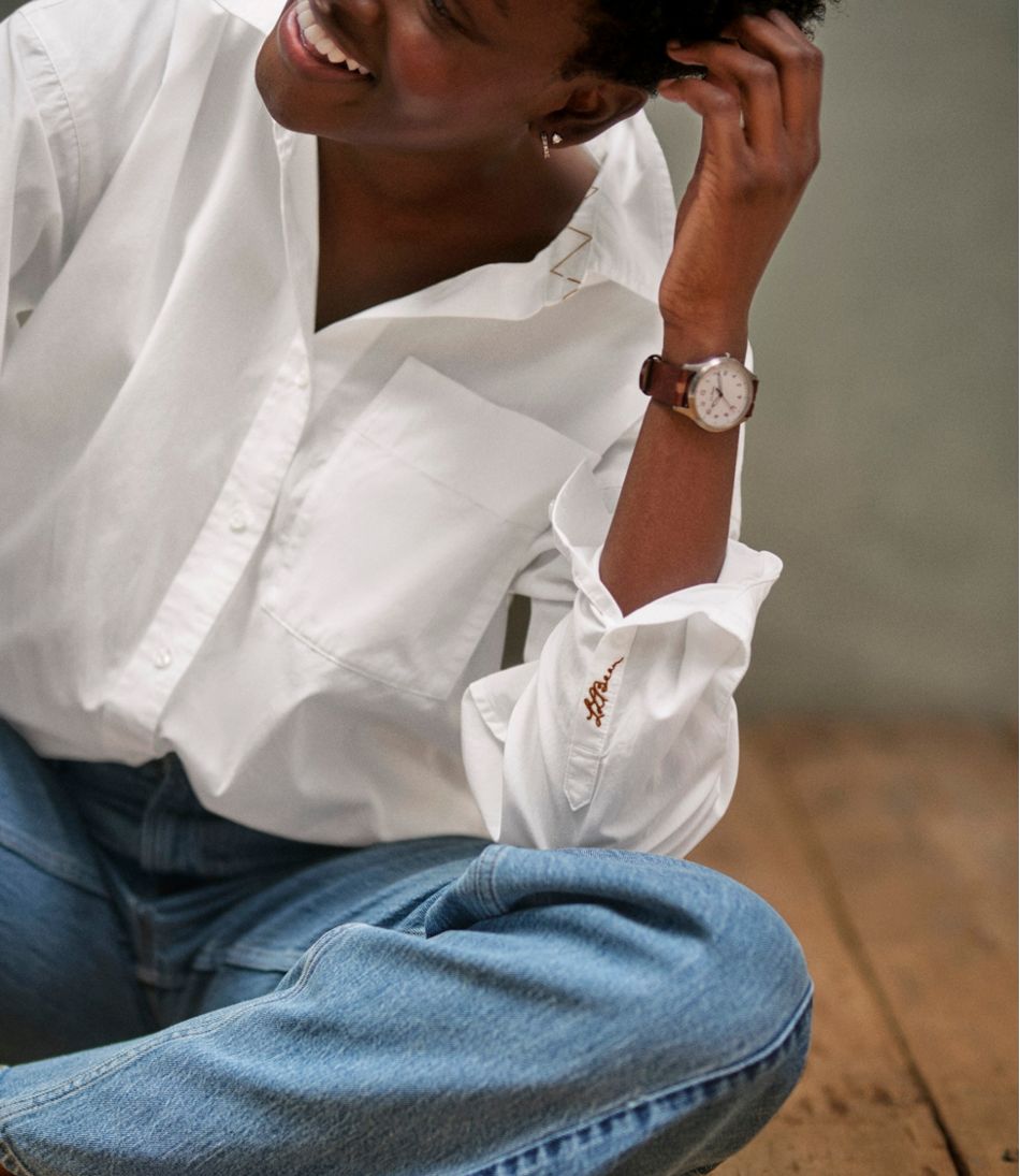Women's Signature Premium Essential Poplin Shirt, Long-Sleeve / L.L.Bean