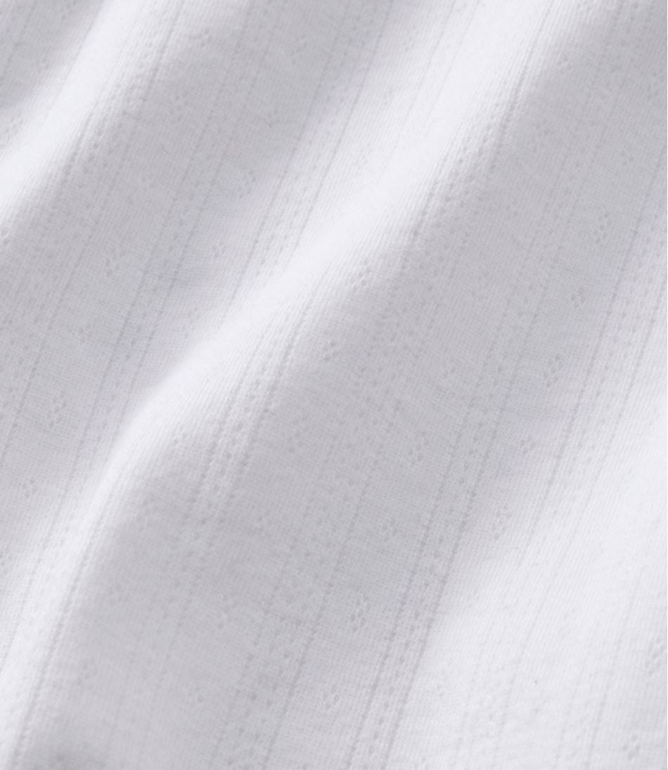 Women's Signature Premium Essential Pointelle Tee, Elbow-Sleeve Scoopneck / L.L.Bean