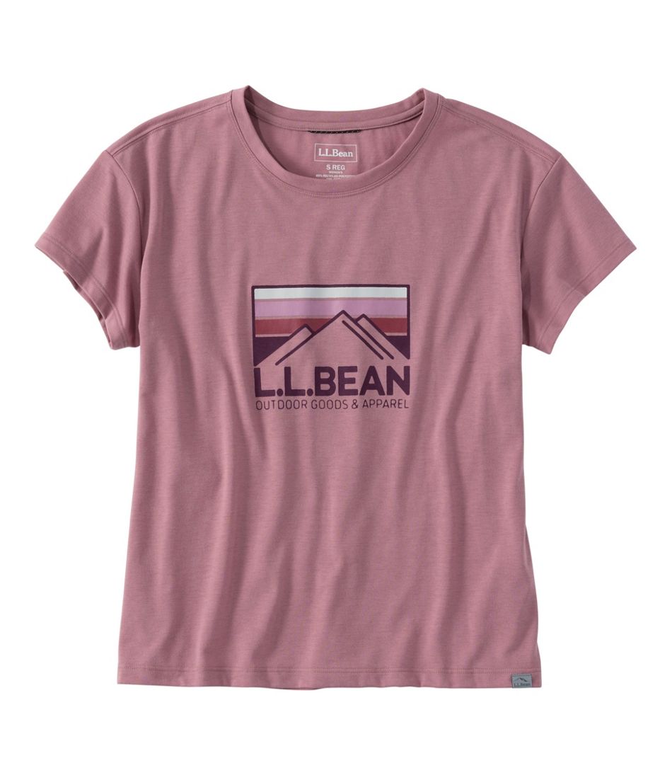 Women's Mountainside Crewneck Tee, Short-Sleeve Graphic / L.L.Bean