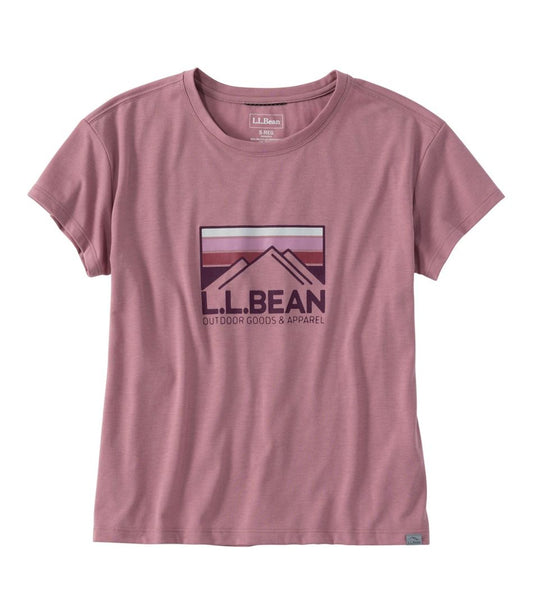 Women's Mountainside Crewneck Tee, Short-Sleeve Graphic / L.L.Bean