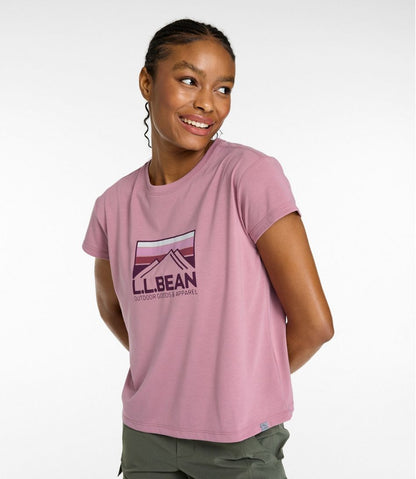 Women's Mountainside Crewneck Tee, Short-Sleeve Graphic / L.L.Bean