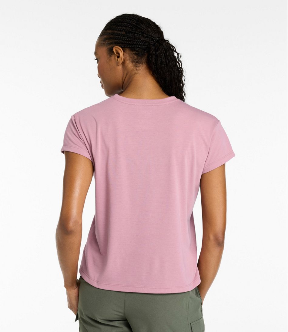 Women's Mountainside Crewneck Tee, Short-Sleeve Graphic / L.L.Bean