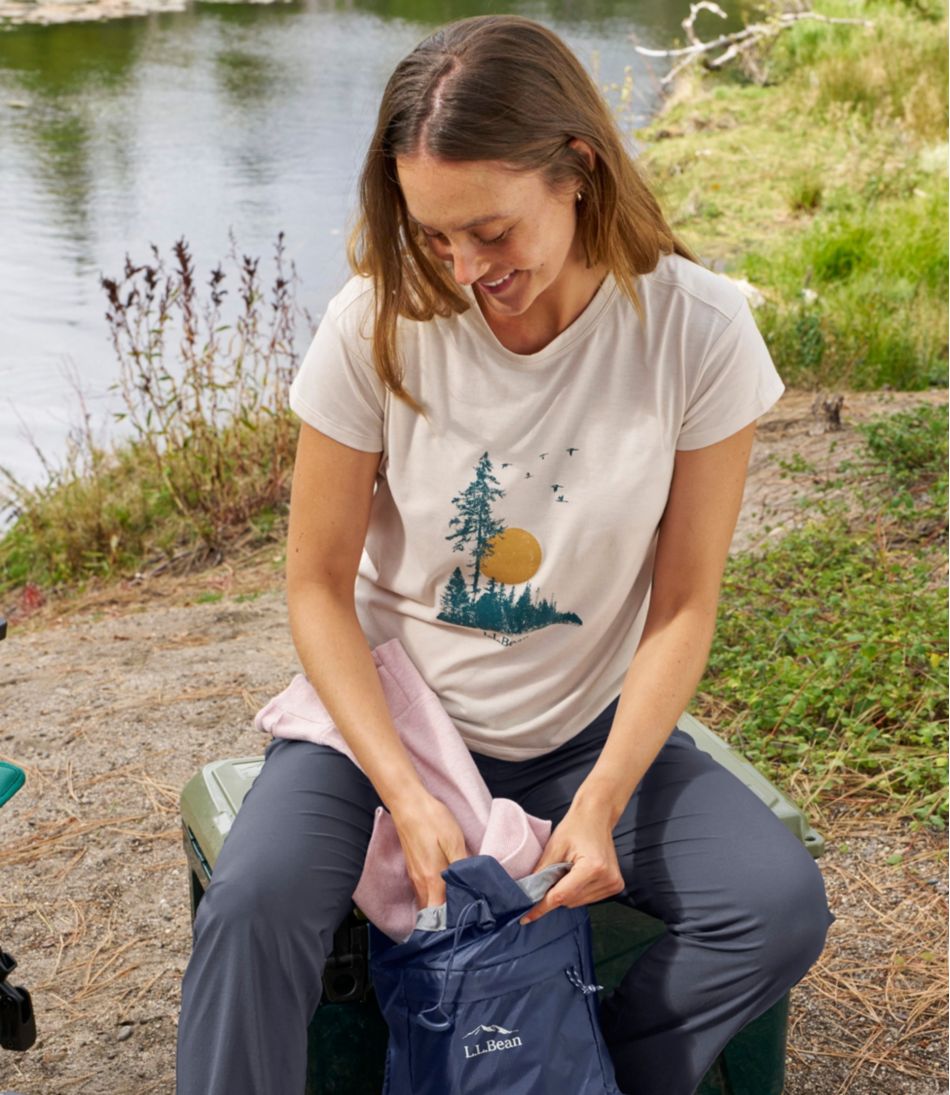 Women's Mountainside Crewneck Tee, Short-Sleeve Graphic / L.L.Bean