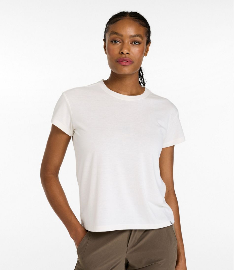 Women's Mountainside Crewneck Tee, Short-Sleeve / L.L.Bean