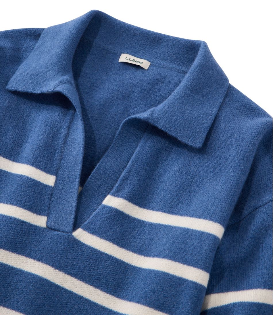 Women's Classic Cashmere Sweater, Relaxed Polo / L.L.Bean