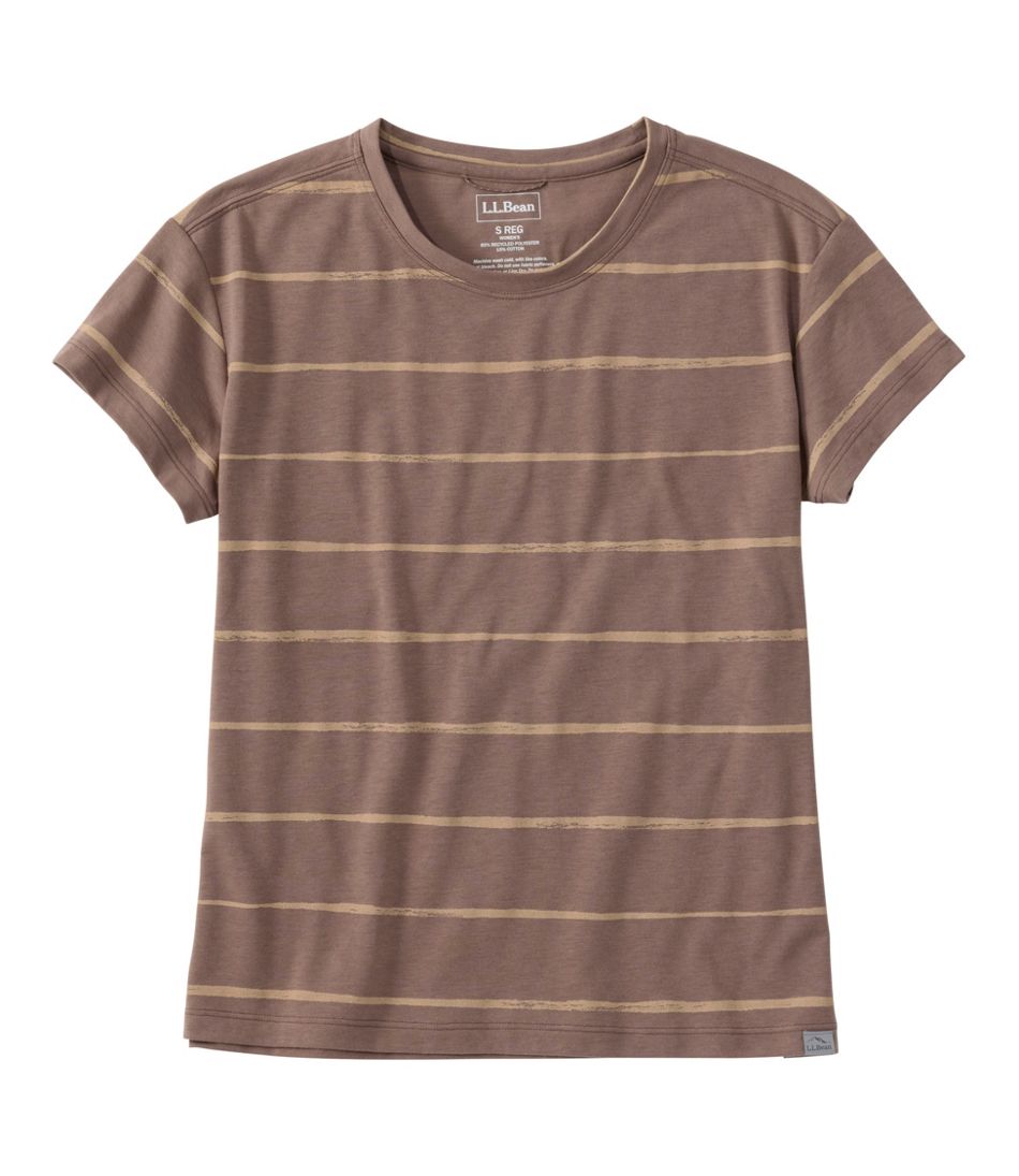 Women's Mountainside Crewneck Tee, Short-Sleeve Stripe / L.L.Bean