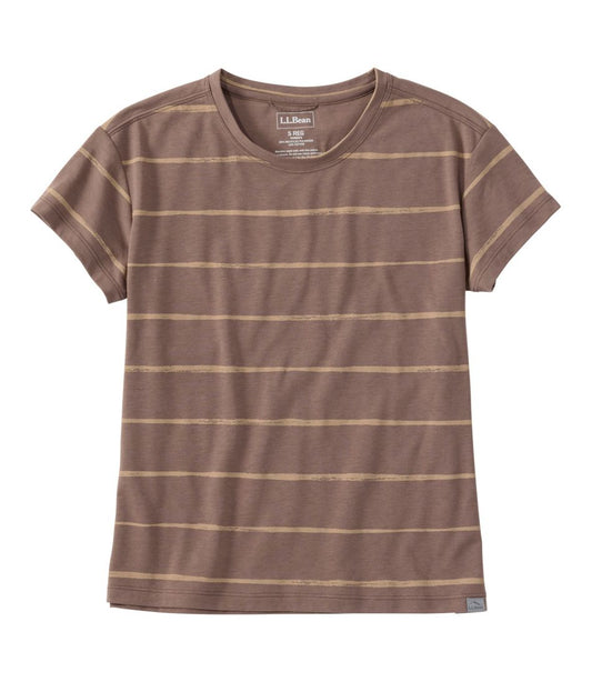Women's Mountainside Crewneck Tee, Short-Sleeve Stripe / L.L.Bean