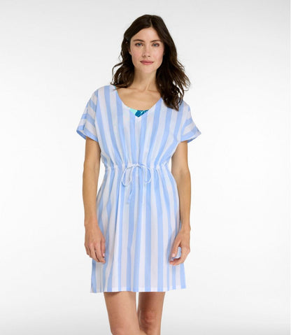 Women's Coastal Cotton Cover-Up Caftan, Print / L.L.Bean