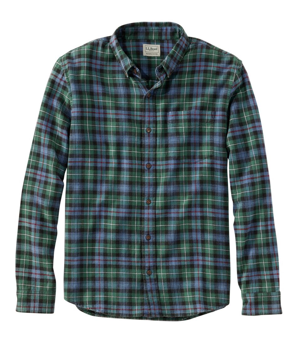 Men's Sunwashed Twill Shirt, Slightly Fitted Untucked Fit / L.L.Bean
