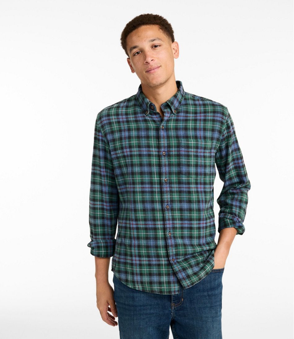 Men's Sunwashed Twill Shirt, Slightly Fitted Untucked Fit / L.L.Bean