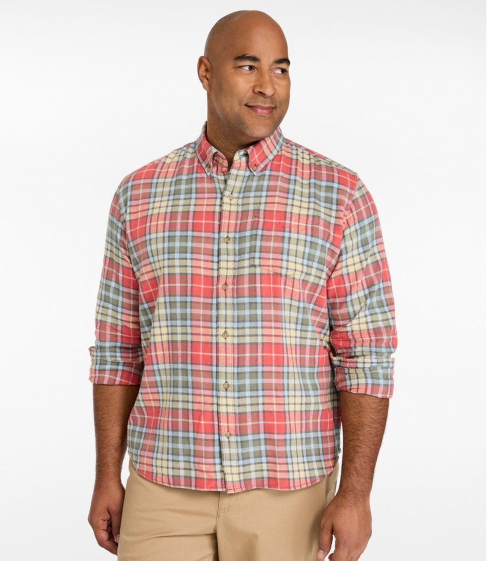 Men's Sunwashed Twill Shirt, Slightly Fitted Untucked Fit / L.L.Bean