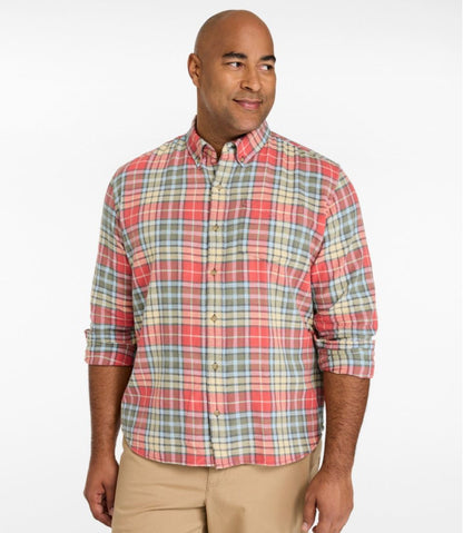 Men's Sunwashed Twill Shirt, Slightly Fitted Untucked Fit / L.L.Bean
