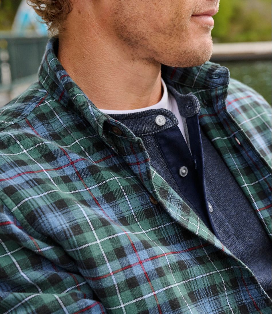 Men's Sunwashed Twill Shirt, Slightly Fitted Untucked Fit / L.L.Bean