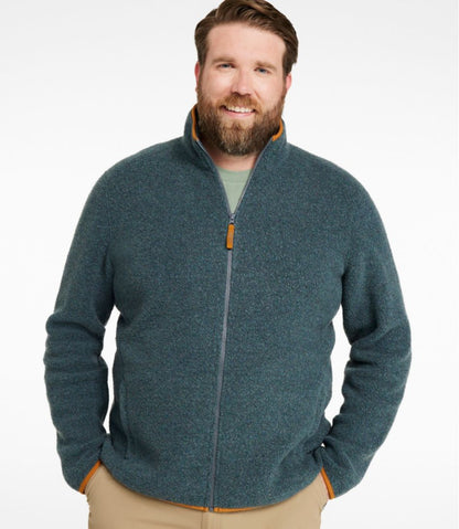 Men's All Season Wool Fleece Full-Zip Sweater / L.L.Bean