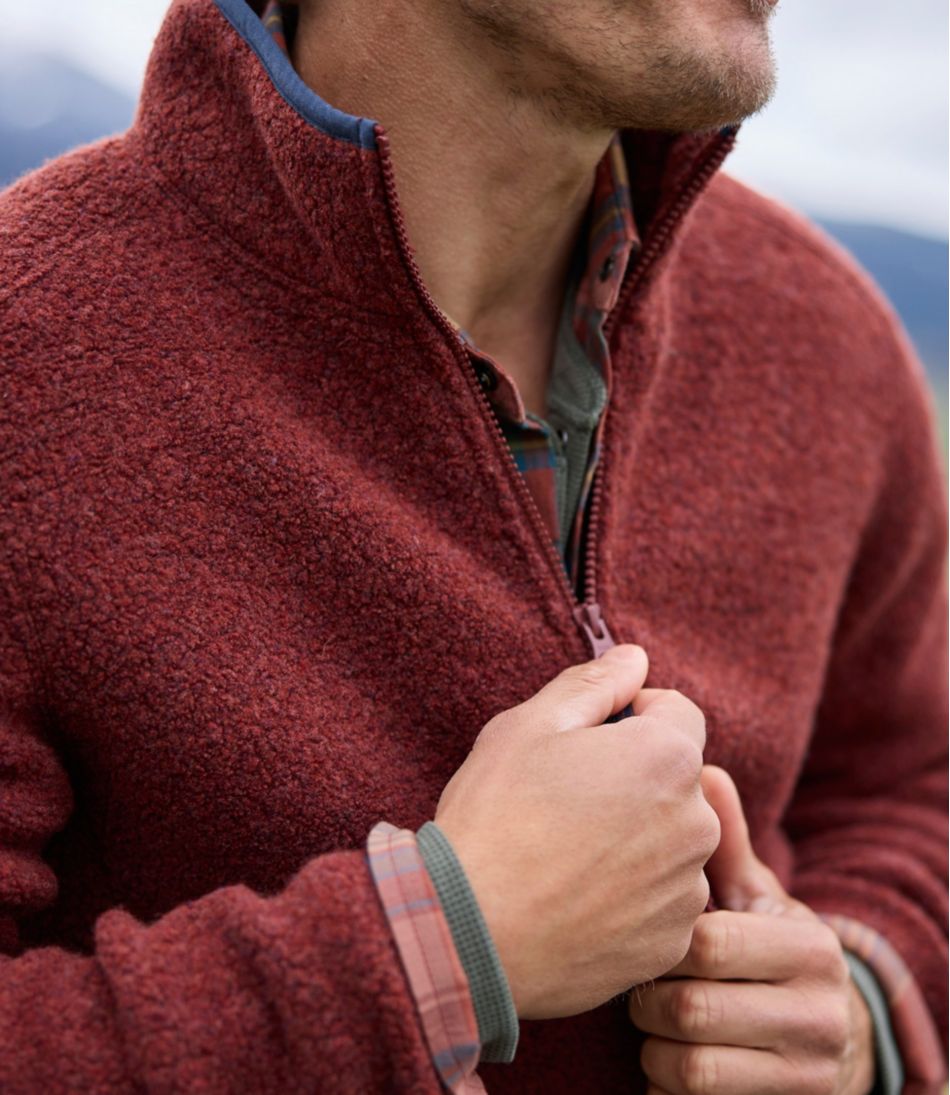 Men's All Season Wool Fleece Full-Zip Sweater / L.L.Bean