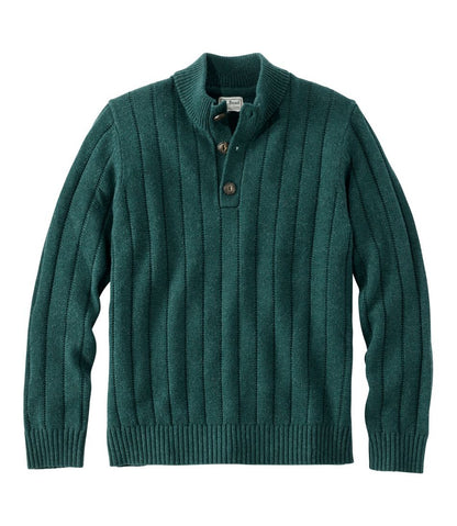 Men's Riverton Wool/Cotton Sweater, Mockneck / L.L.Bean