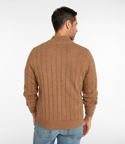 Men's Riverton Wool/Cotton Sweater, Mockneck / L.L.Bean
