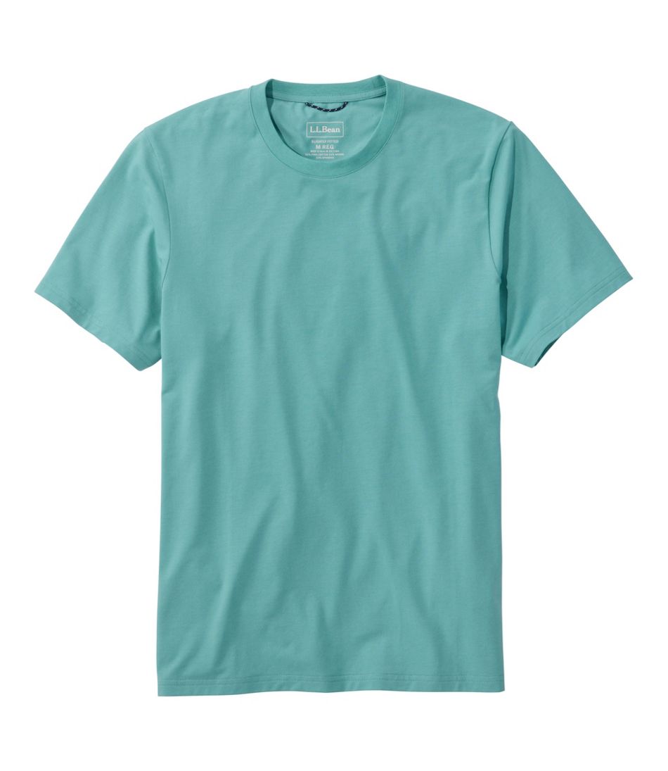 Men's Comfort Stretch Performance® Pima Tee, Short-Sleeve Without Pocket / L.L.Bean