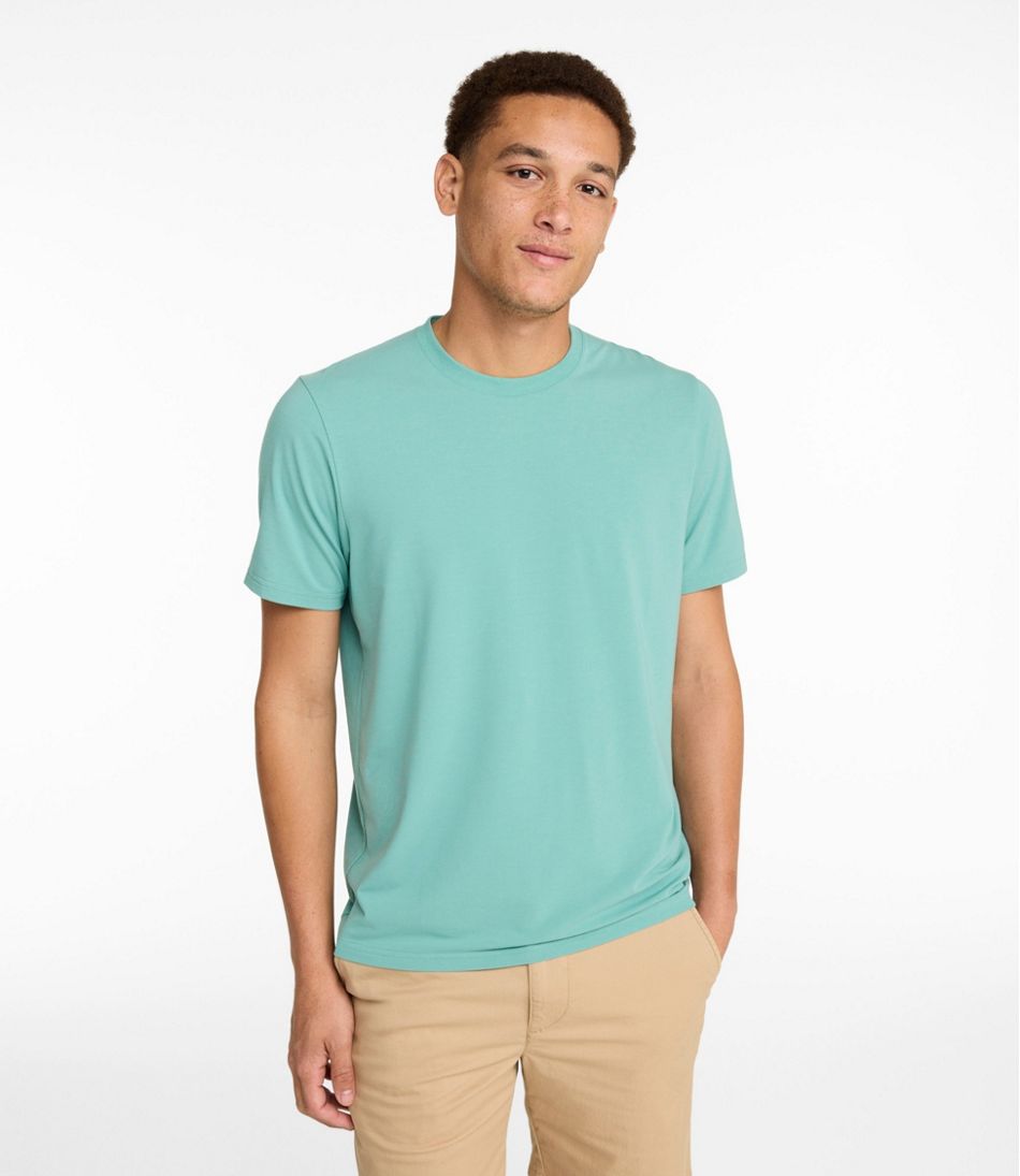 Men's Comfort Stretch Performance® Pima Tee, Short-Sleeve Without Pocket / L.L.Bean