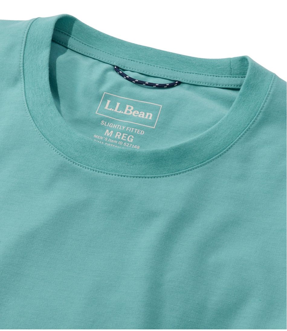 Men's Comfort Stretch Performance® Pima Tee, Short-Sleeve Without Pocket / L.L.Bean