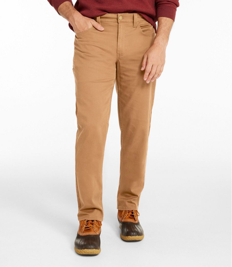 Men's BeanFlex® Performance Canvas Pants, Five-Pocket, Standard Fit, Straight Leg / L.L.Bean