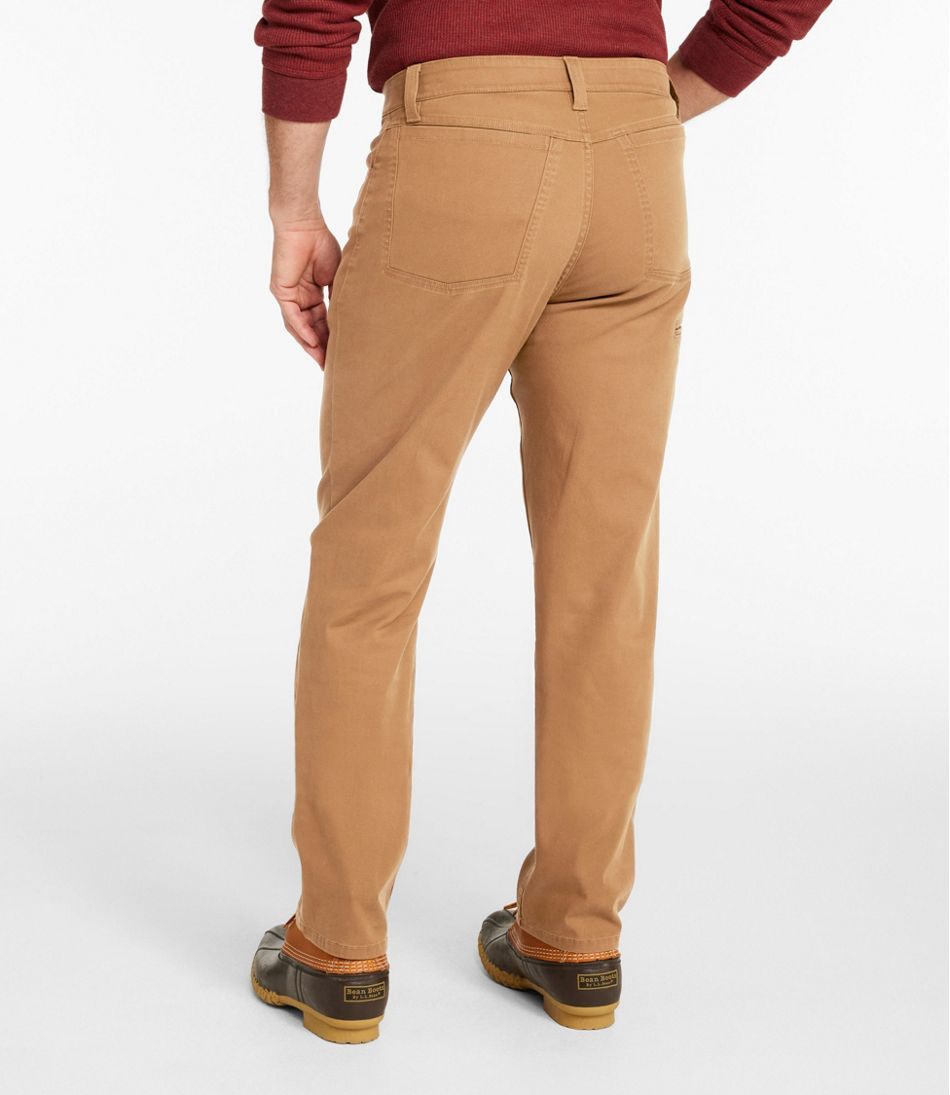 Men's BeanFlex® Performance Canvas Pants, Five-Pocket, Standard Fit, Straight Leg / L.L.Bean