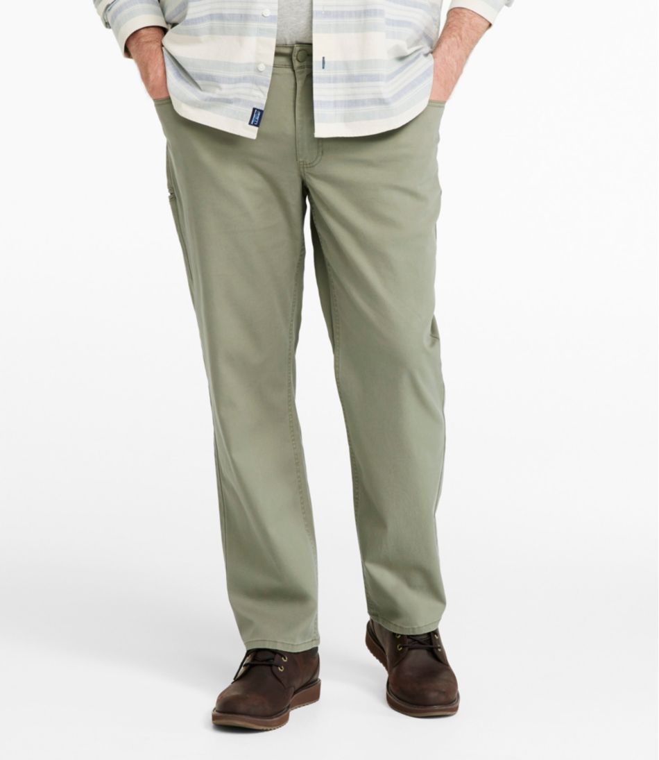 Men's BeanFlex® Performance Canvas Pants, Five-Pocket, Standard Fit, Straight Leg / L.L.Bean