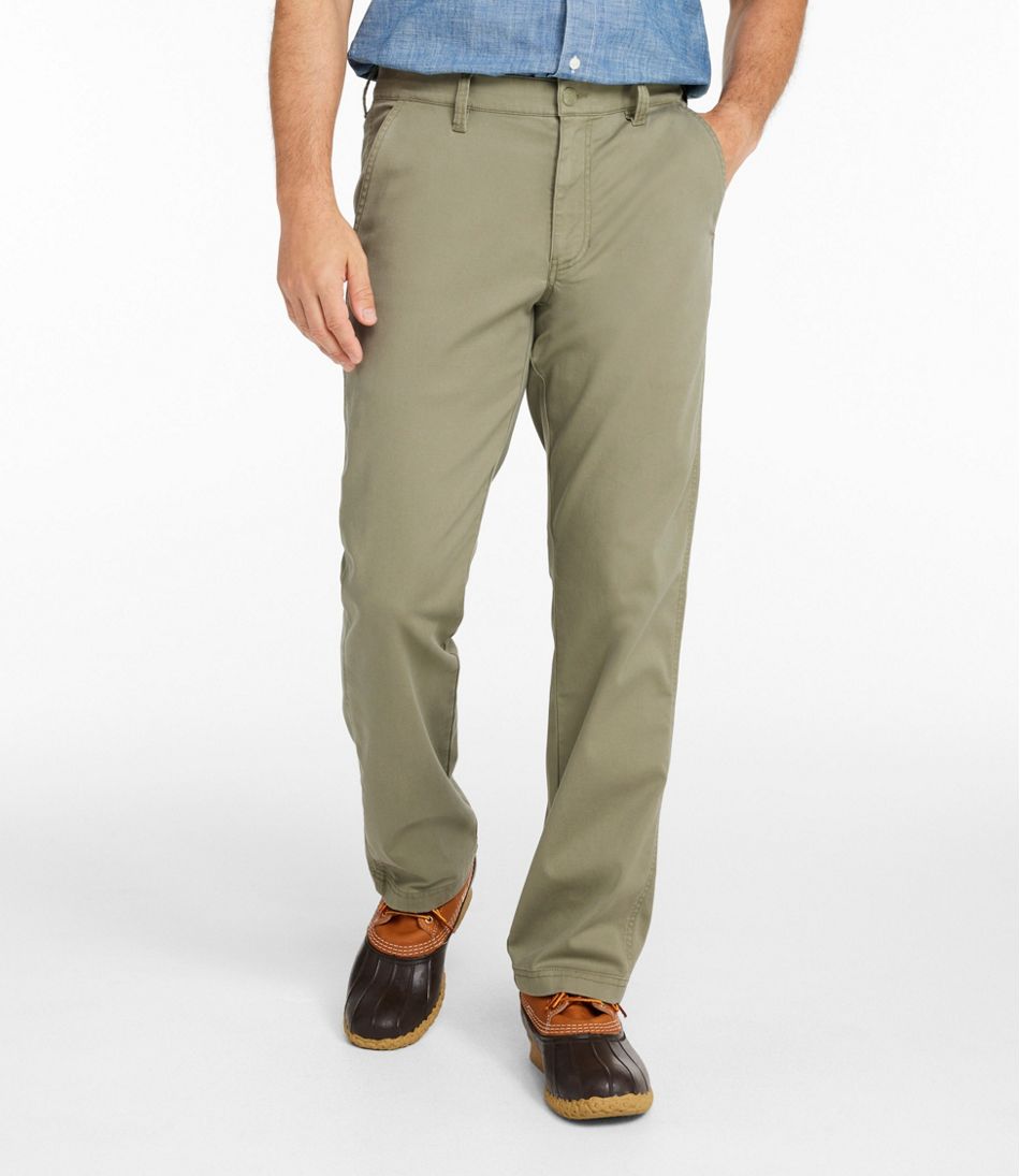 Men's BeanFlex® Performance Canvas Pants, Chinos, Standard Fit, Straight Leg / L.L.Bean