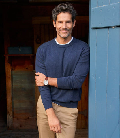 Men's All Seasons Cotton Blend Sweater, Crewneck / L.L.Bean