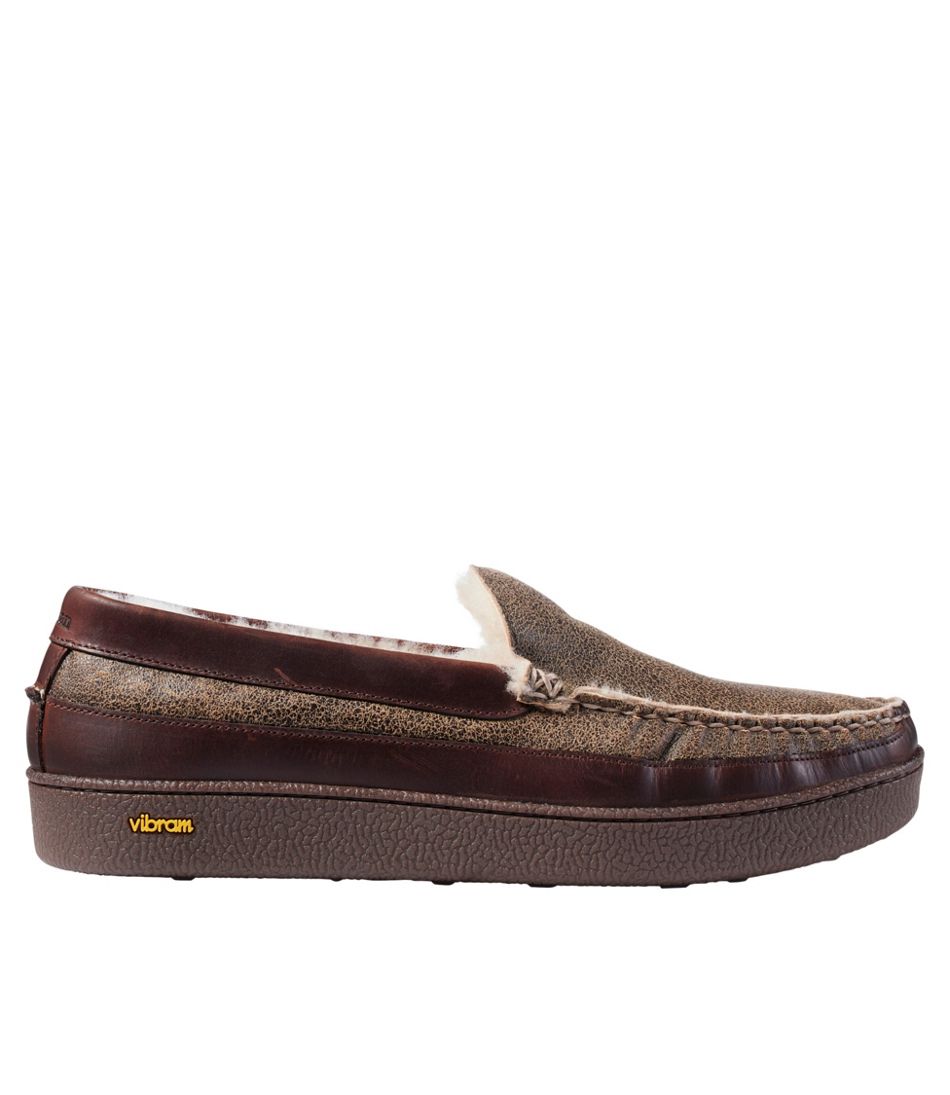 Men's Lodge Moc Vibram® Slippers, Shearling / L.L.Bean