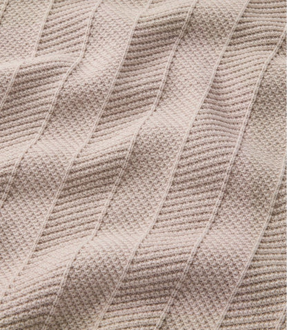 Men's Sunwashed Textured Cotton Sweater, Herringbone 1/4 Zip / L.L.Bean