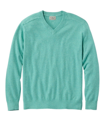 Men's All Seasons Cotton Blend Sweater, V-Neck / L.L.Bean
