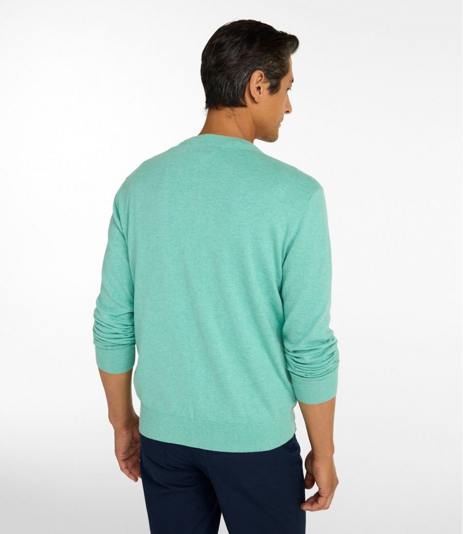 Men's All Seasons Cotton Blend Sweater, V-Neck / L.L.Bean