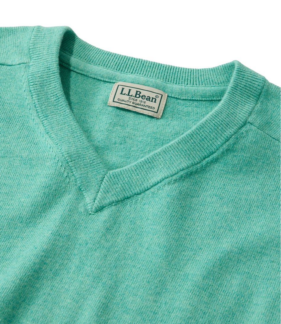 Men's All Seasons Cotton Blend Sweater, V-Neck / L.L.Bean