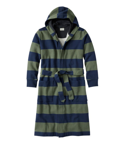 Men's Mariner Sweatshirt Robe, Stripe / L.L.Bean