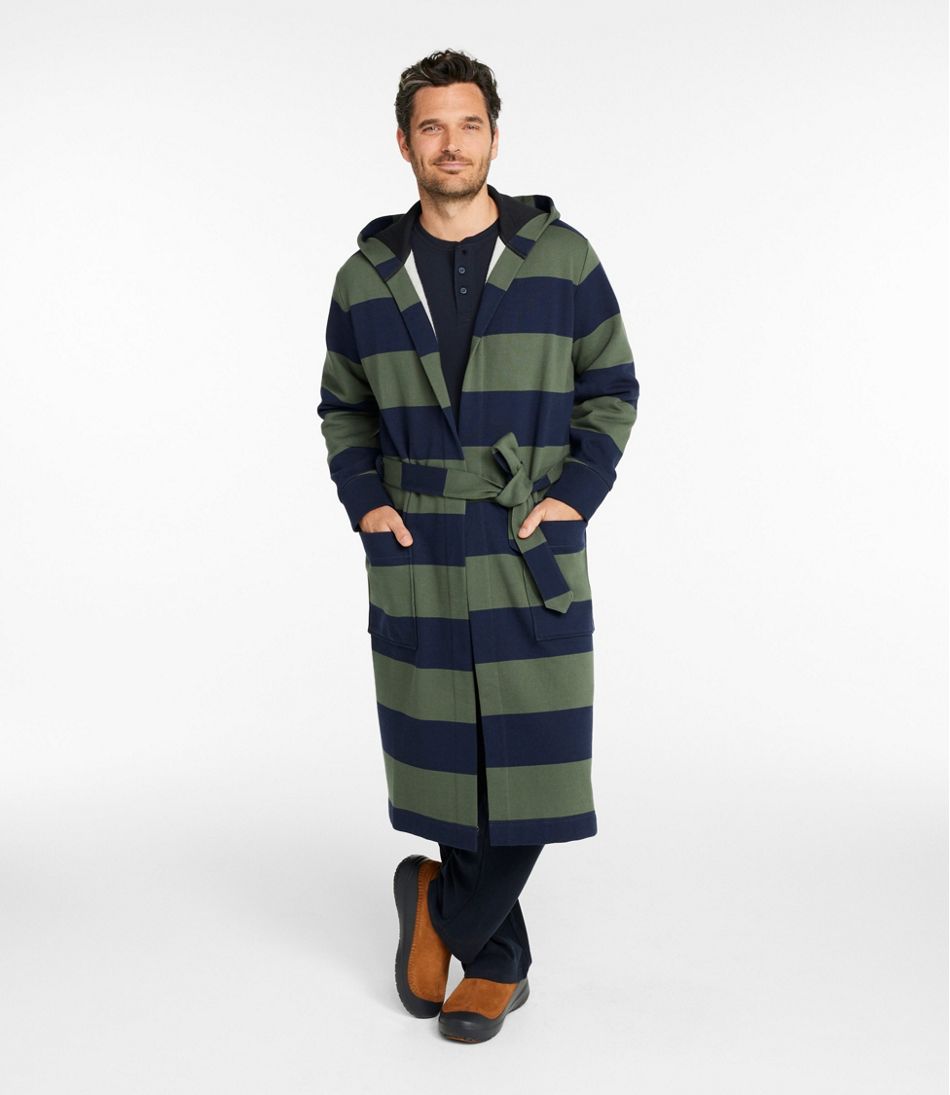 Men's Mariner Sweatshirt Robe, Stripe / L.L.Bean