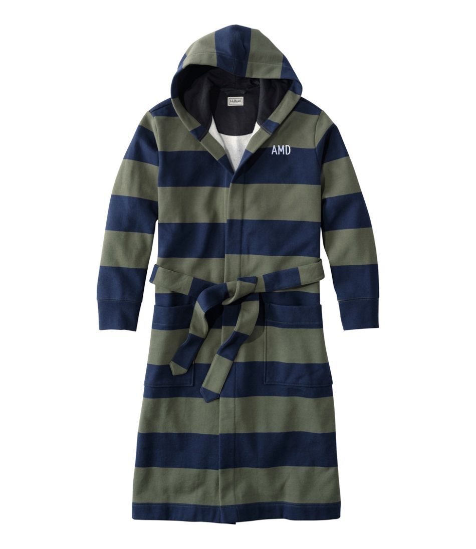Men's Mariner Sweatshirt Robe, Stripe / L.L.Bean