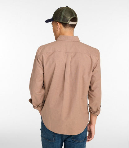 Men's Sunwashed Oxford Shirt, Slightly Fitted Untucked Fit, Stripe / L.L.Bean