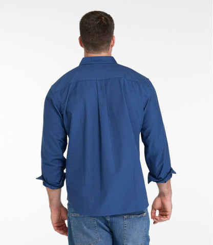 Men's Sunwashed Oxford Shirt, Slightly Fitted Untucked Fit, Stripe / L.L.Bean