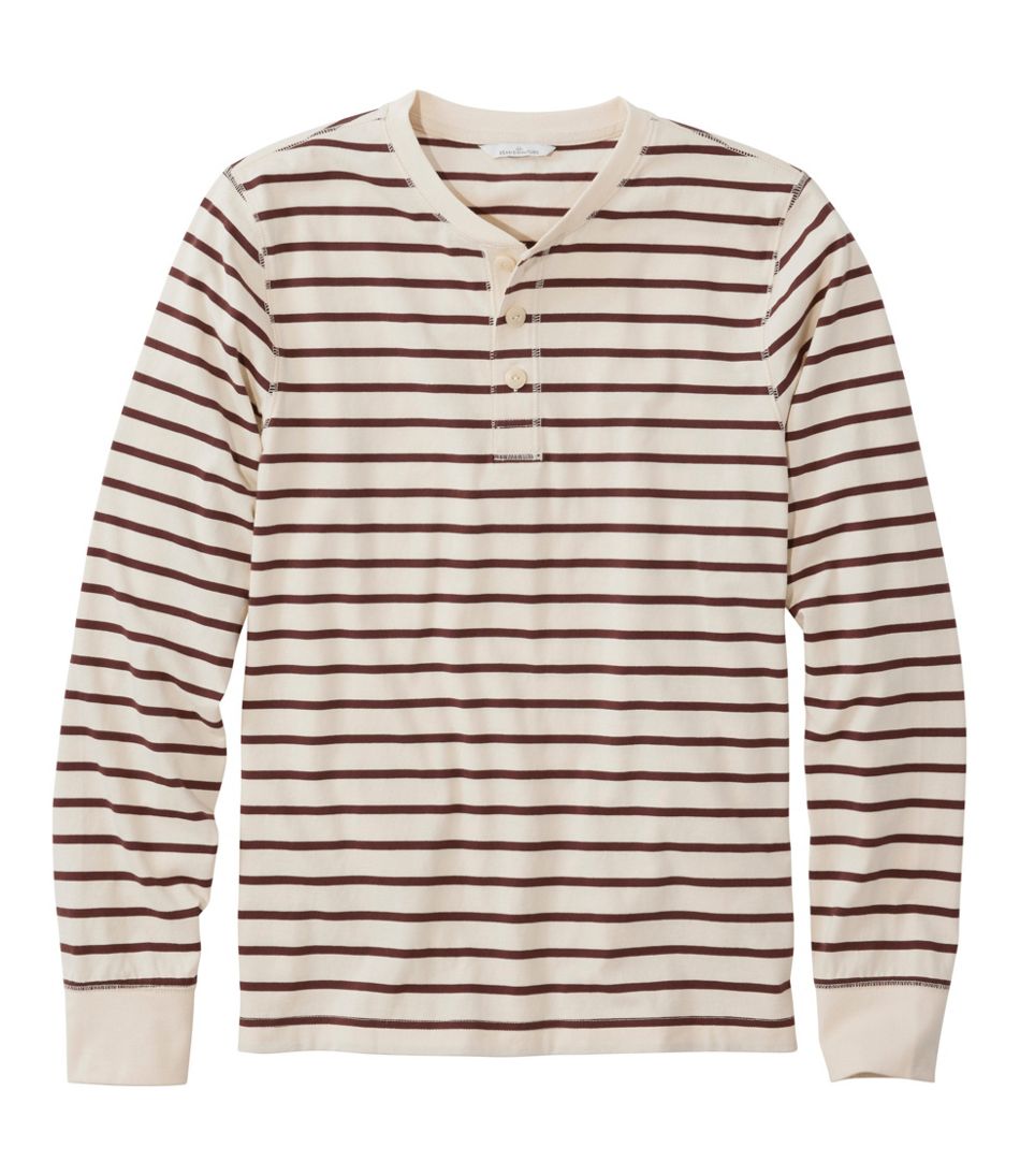 Men's Signature Northwoods Henley, Long-Sleeve, Stripe / L.L.Bean