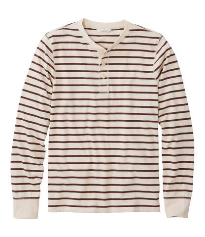 Men's Signature Northwoods Henley, Long-Sleeve, Stripe / L.L.Bean
