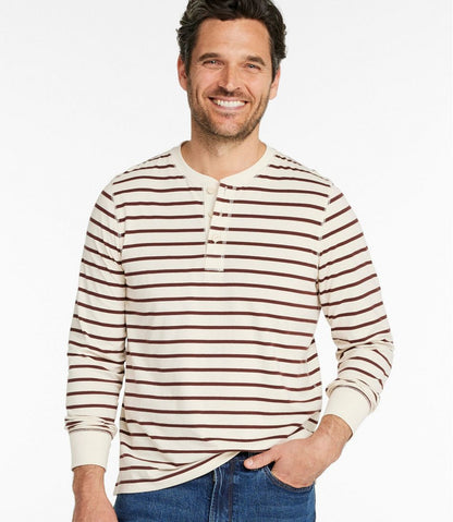 Men's Signature Northwoods Henley, Long-Sleeve, Stripe / L.L.Bean