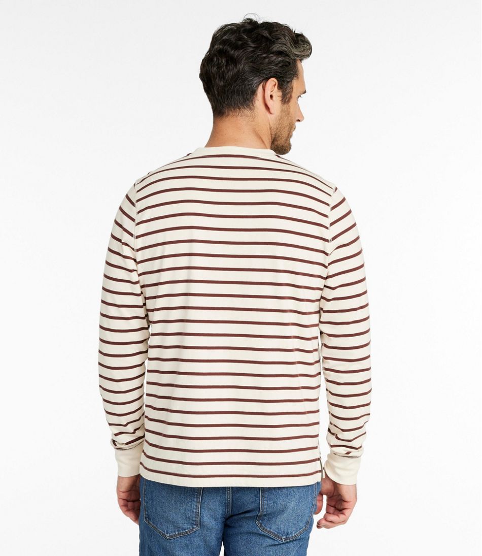 Men's Signature Northwoods Henley, Long-Sleeve, Stripe / L.L.Bean