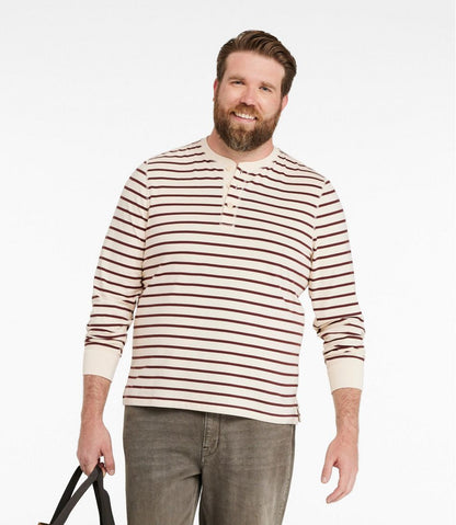 Men's Signature Northwoods Henley, Long-Sleeve, Stripe / L.L.Bean