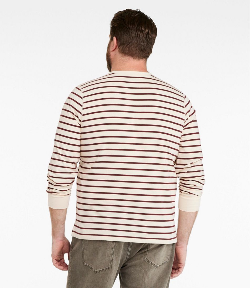 Men's Signature Northwoods Henley, Long-Sleeve, Stripe / L.L.Bean