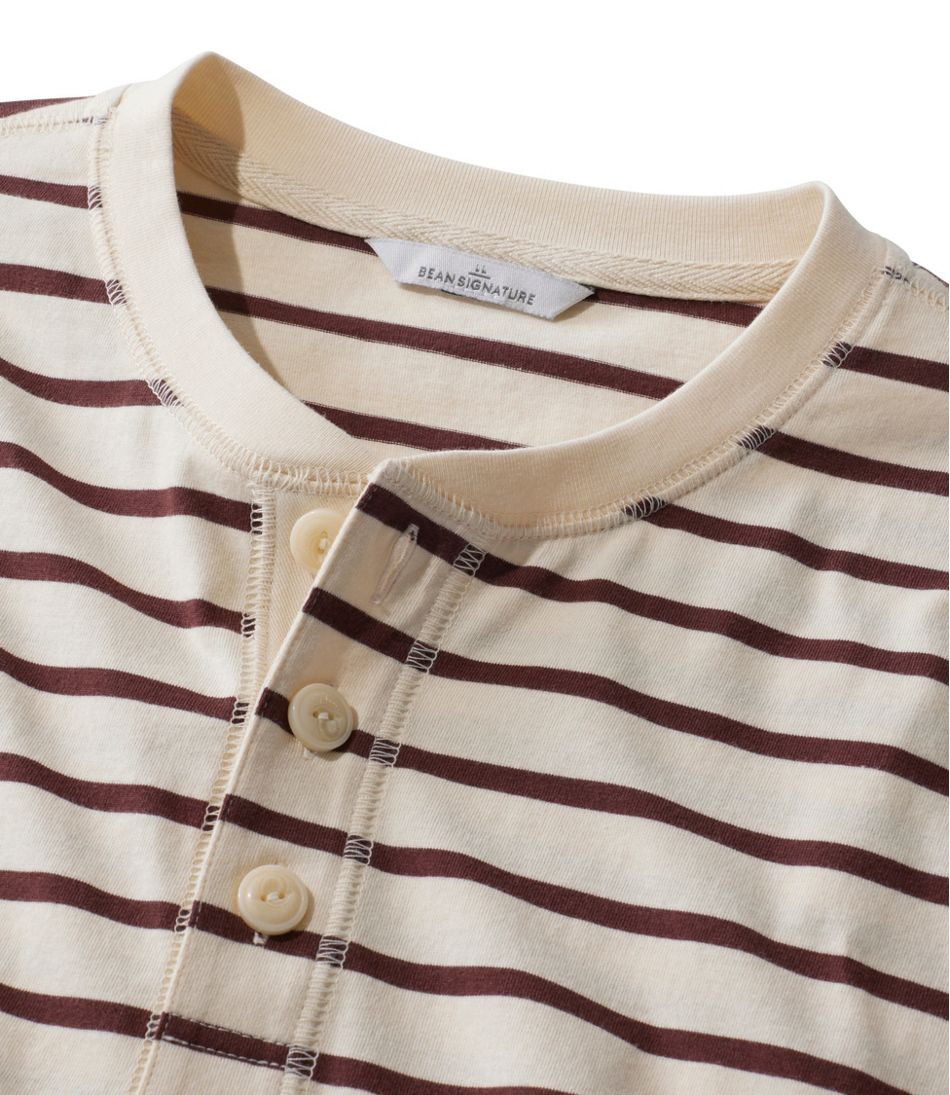 Men's Signature Northwoods Henley, Long-Sleeve, Stripe / L.L.Bean