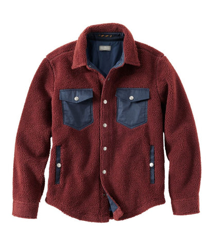 Men's Signature Mixed Media Fleece Shirt Jacket / L.L.Bean